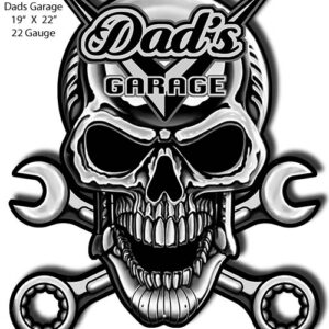 Dads Garage Cut Out Garage Art By Steve McDonald Metal Sign 19x22