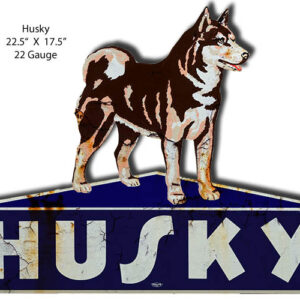 Husky Laser Cut Out Reproduction Garage Shop Metal Sign 17.5x22.5