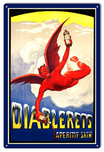 Diablerets Aperitif Reproduction Bar Metal Sign 12x18