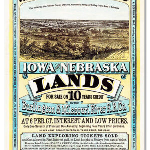 Iowa Nebraska Land For Sale Reproduction Country Metal Sign 12x18