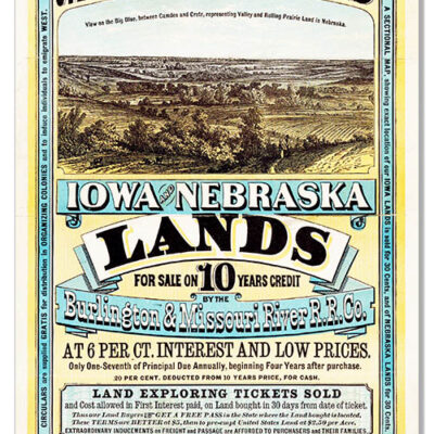 Iowa Nebraska Land For Sale Reproduction Country Metal Sign 12x18