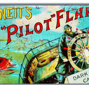 Hignetts Pilot Flake Reproduction Nostalgic Metal Sign 8x14