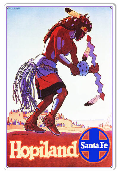 Santa Fe Railways Reproduction Railroad Metal Sign 12x18