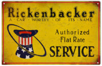 Rickenbacker Authorized Flat Rate Service Sign