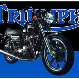 Triumph Motorcycle Classic British Motorcycle Sign. 12"x18"