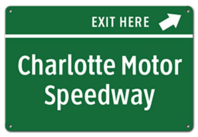 Nascar Auto Racing Charlotte Motor Speedway Sign