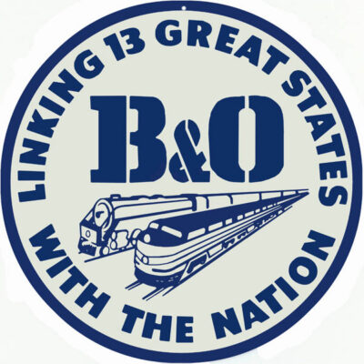 B&O Great States Railroad Sign