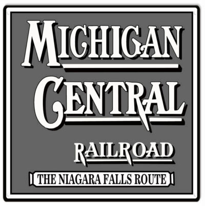 Michigan Central Railroad The Niagara Falls Route Sign. 12"x12"