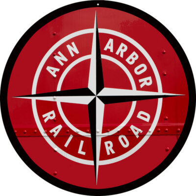 Ann Arbor Railroad Sign Round