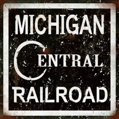 Reproduction Michigan Central Railroad Sign 12x12