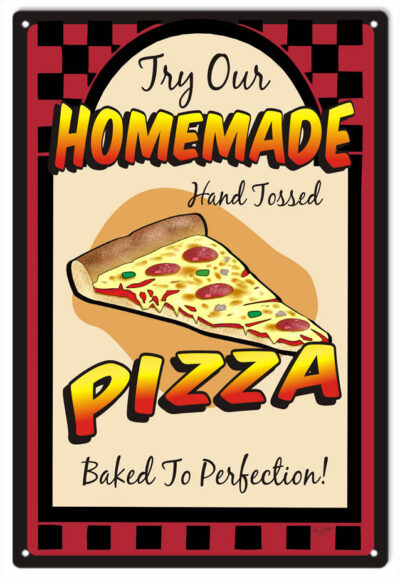 Homemade Pizza Food Sign