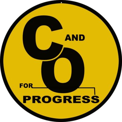 C And O For Progress Railroad Sign