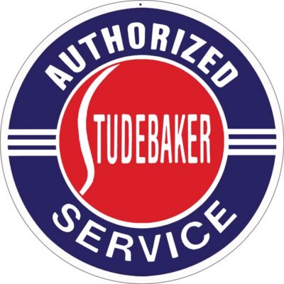 Authorized Studebaker Service Sign 14 Round