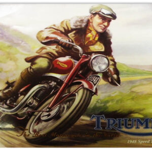 Triumph 1948 Speed Twin Reproduction Motorcycle Metal Sign 12x18