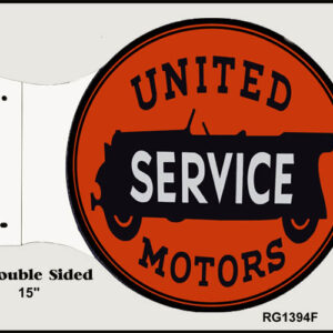 United Motors Service Flange Sign 15x171/2