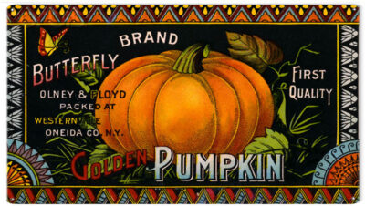Nostalgic Golden Pumpkin Fall Festival Sign 8x14