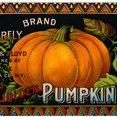 Nostalgic Golden Pumpkin Fall Festival Sign 8x14