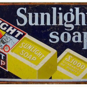 Sunlight Soap Nostalgic Country Advertisement Reproduction Sign 9"x12"