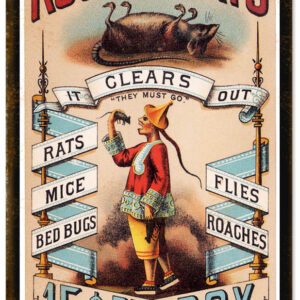 Roaches 15 Cents Per Box Advertisement Country Sign