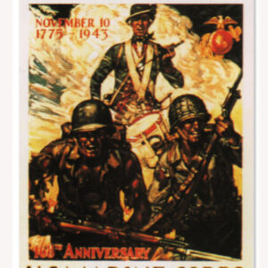 Reproduction US Marines Corps 168th Anniversary Sign. 12"x18"