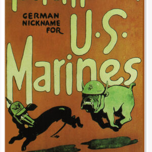 US Marines DEVIL DOG RECRUITING STATION Sign 12"x18"