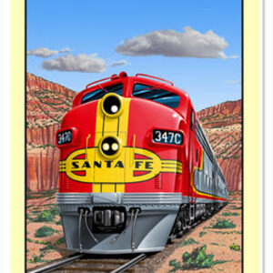 Santa Fe Railroad Sign. 12"x18"