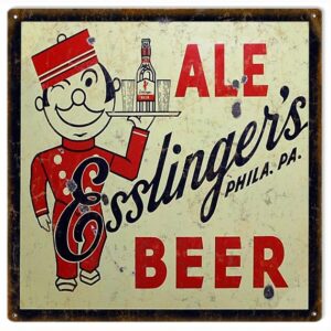 Esslingers Ale Beer Reproduction Sign 12x12