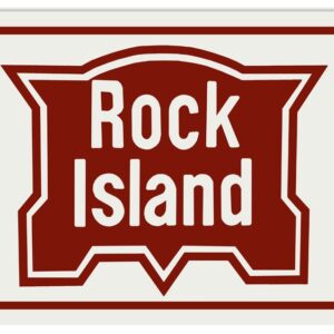 Rock Island Railroad Sign 9x12