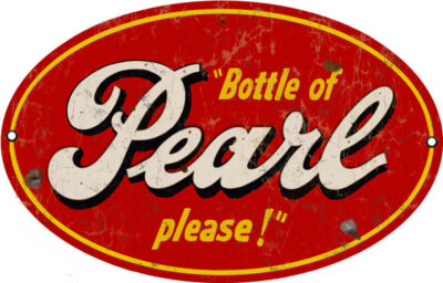 Pearl Beer Reproduction Vintage Bar Metal Sign 7x11 Oval