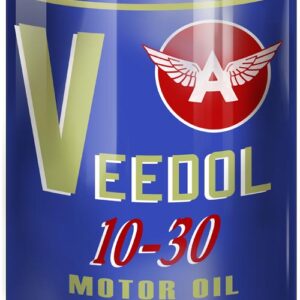 Veedol A Motor Oil Can Cutout Sign 7 1/4x10 1/2