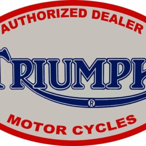 Triumph Motorcycle Reproduction Garage Art Metal Sign 9x14 Oval