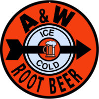 A&W Root Beer Sign 14 Round