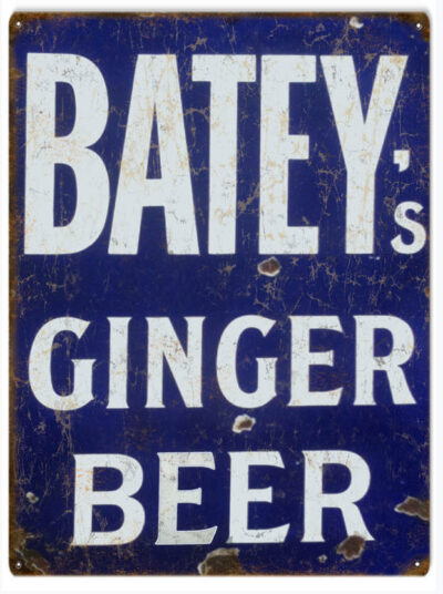 Bateys Ginger Beer Reproduction Sign 9x12