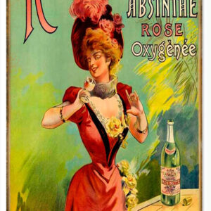 Absinthe Rose Sign 8x14