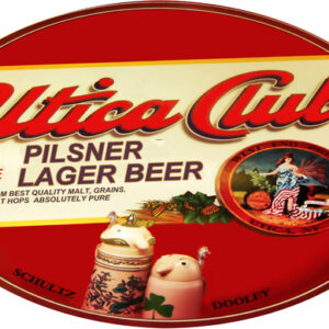 Utica Club Pilsner Beer Sign 9x14 Oval