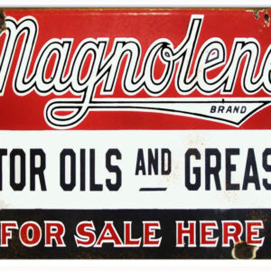 Second To None Mobilgas Reproduction Motor Oil Sign 12x18