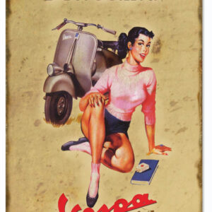 Reproduction Vespa From Holly Bike Sign