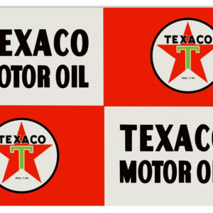 Texaco Motor Oil Sign 16x24