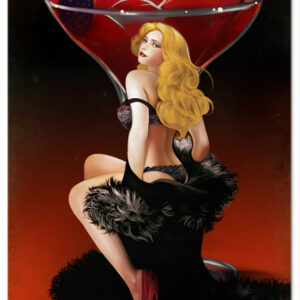 A Night In Georgia Cocktail Pin Up Girl Sign Garage Art