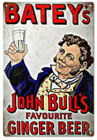 Batey's John Bull's Ginger Beer Advertisement Reproduction Sign