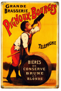 Reproduction Brasserie Pignoux Bourges Beer Sign
