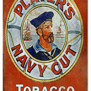 Smoke Player Navy Cut Cigarettes Tobacco Smoke Sign