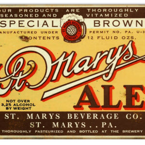 Reproduction St Marys Ale Beer Sign