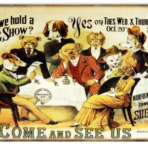 Reproduction Shefneld Dog Show Sign 12"x18"