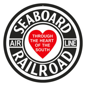 Seaboard Railroad Sign 14 Round