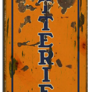 Reproduction Prest-O-Batteries Sales and Service Sign 8x24