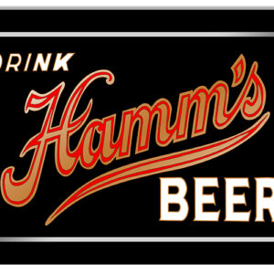Black Drink Hamms Beer Sign