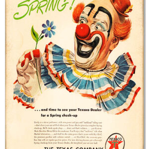 12x18 Ah..h..h Spring Texaco Motor Oil Sign