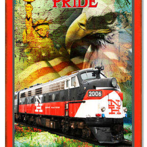 Aged American Pride New Haven Railroad Reproduction Sign 12x 18