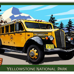 Yellowstone Nat. Park Service Hunting Fishing Reproduction Sign 12x18